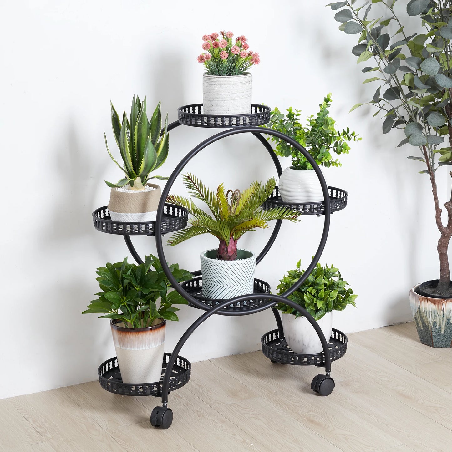 4 Layer 6 Pots Flower Holder Plant Stand Shelf
