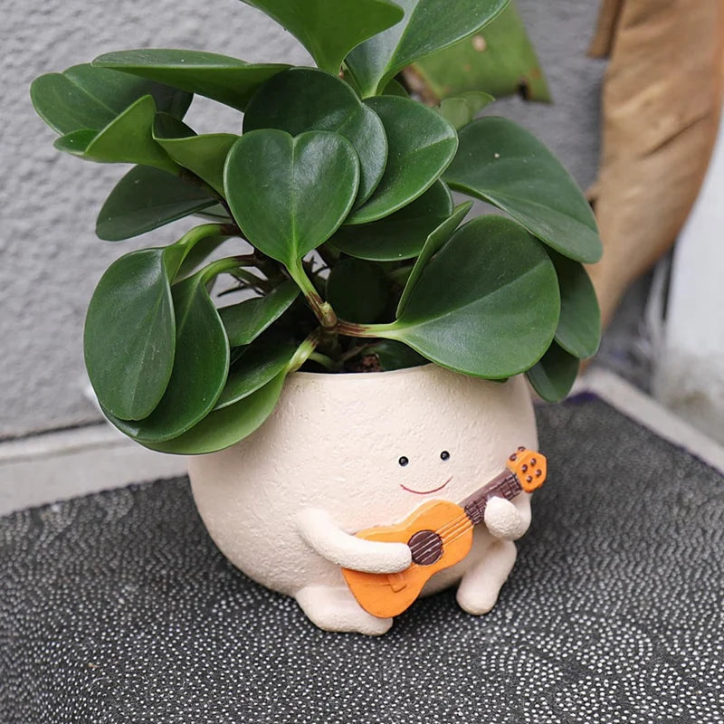 Smily Face Planter Pot With Drainage