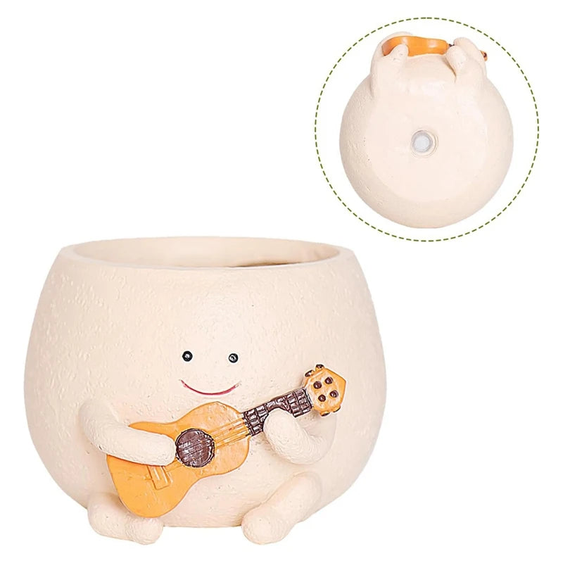 Smily Face Planter Pot With Drainage