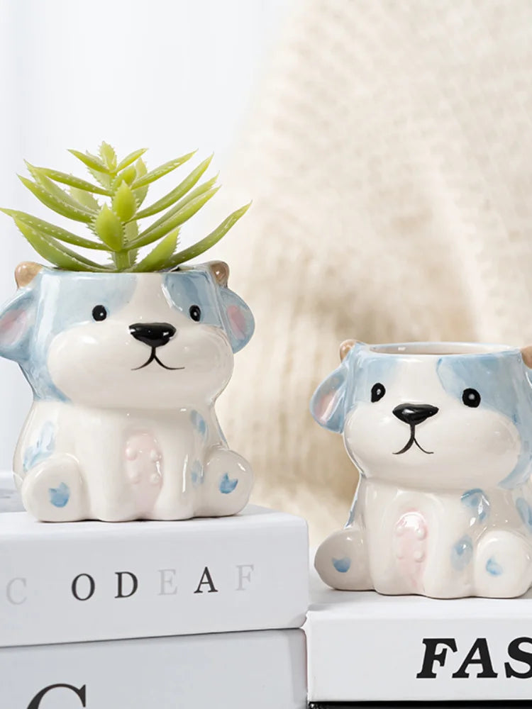 Cartoon Cute Fleshy Flowerpot Desktop Display Potted Container