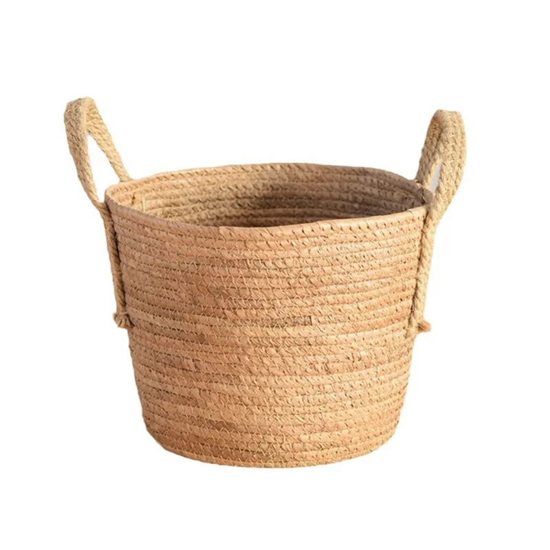 Woven Handheld Flower Baskets Rattan Storage Baskets