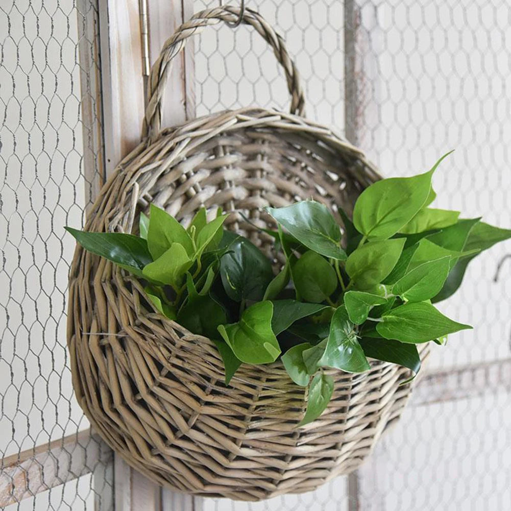 Wall Hanging Wicker Rattam Basket