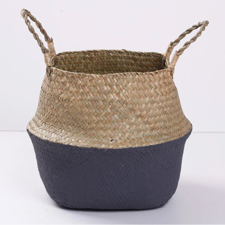 New Straw Weaving Flower Plant Pot Basket