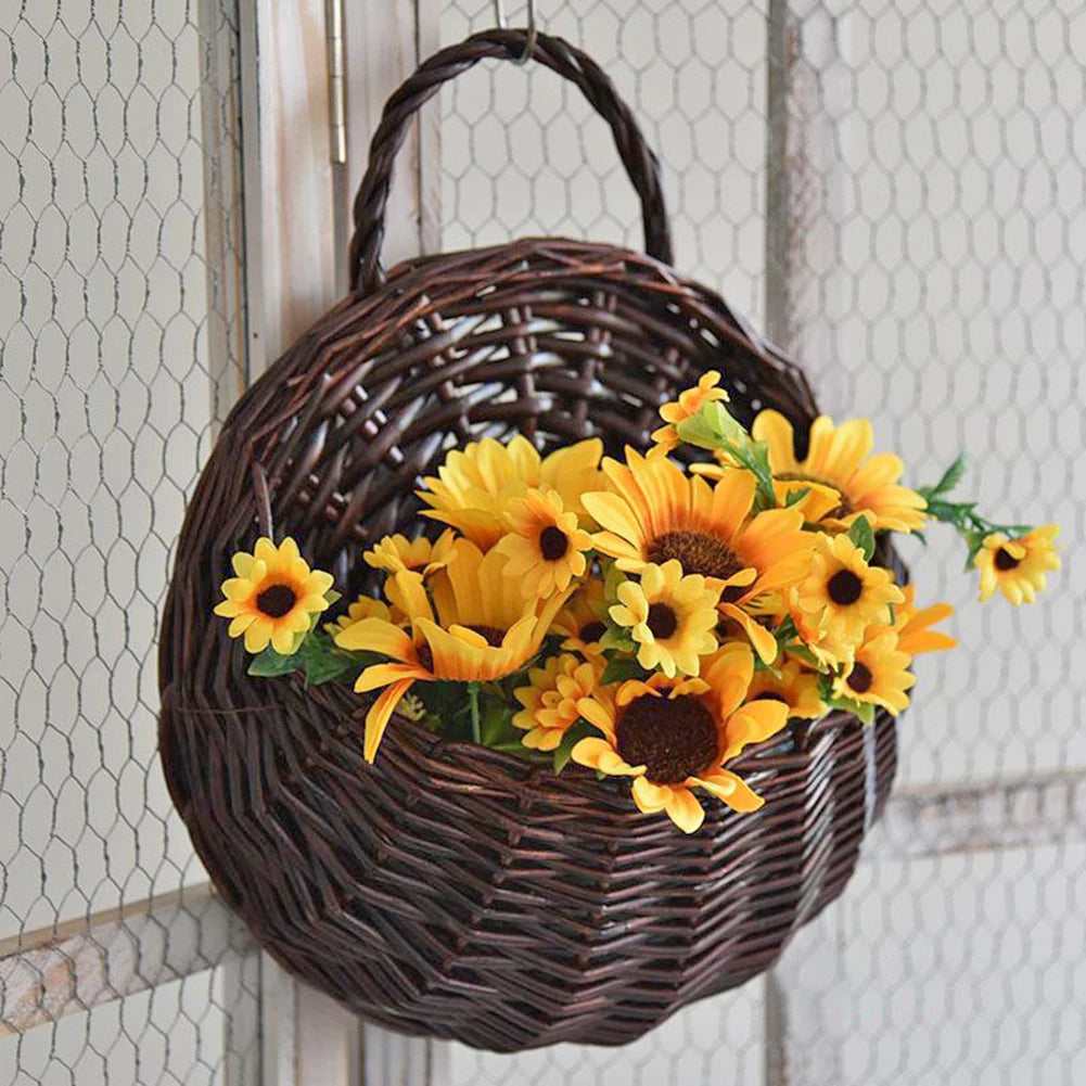 Wall Hanging Wicker Rattam Basket