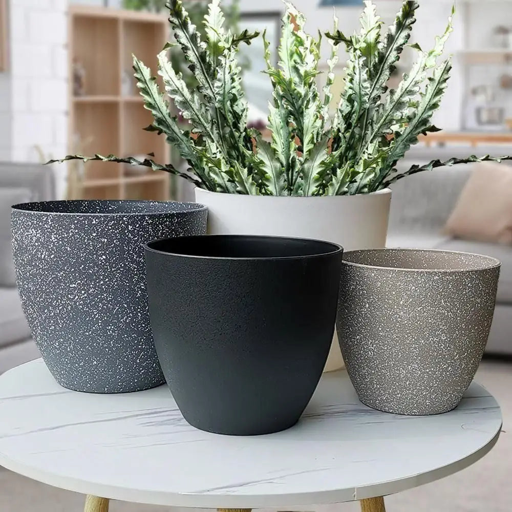 Frosted Imitation Stone Bonsai Flowerpot