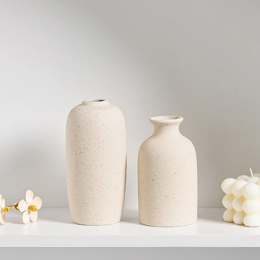 Ceramic Vase White Flower Pot Nordic Decorative Vase