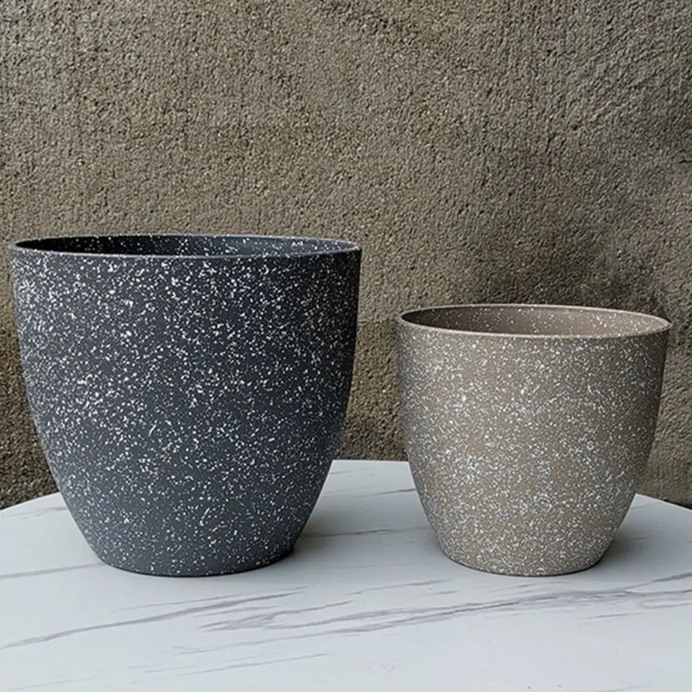Frosted Imitation Stone Bonsai Flowerpot