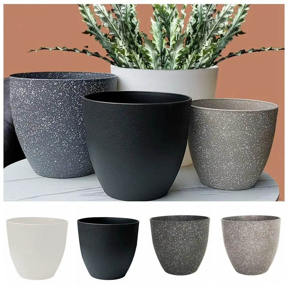 Frosted Imitation Stone Bonsai Flowerpot