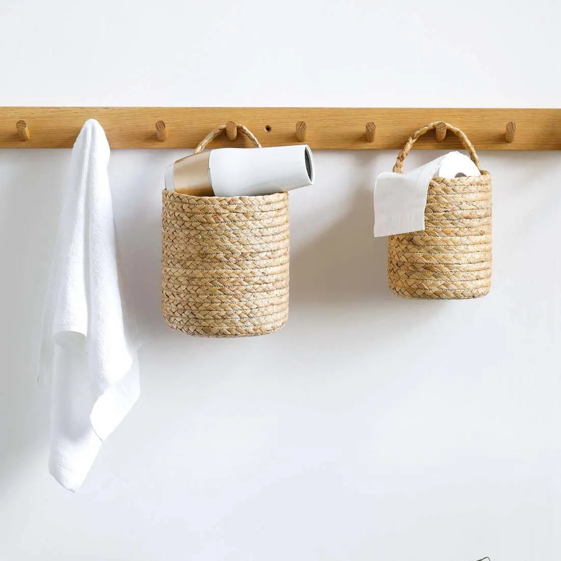 Wall Hanging Rattan Basket