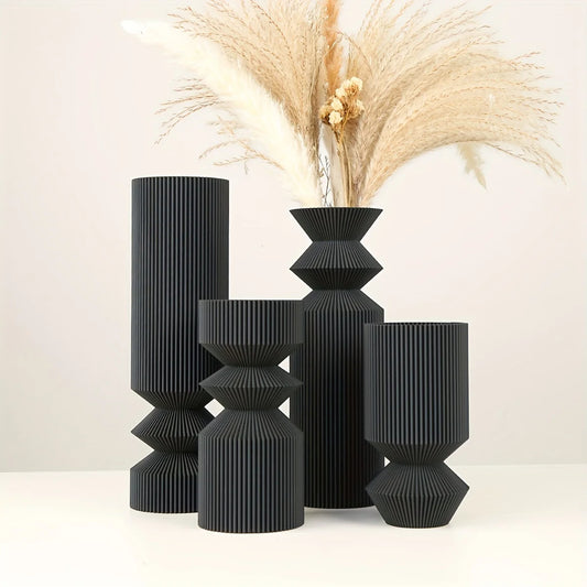 1 Nordic Black Plastic Vase