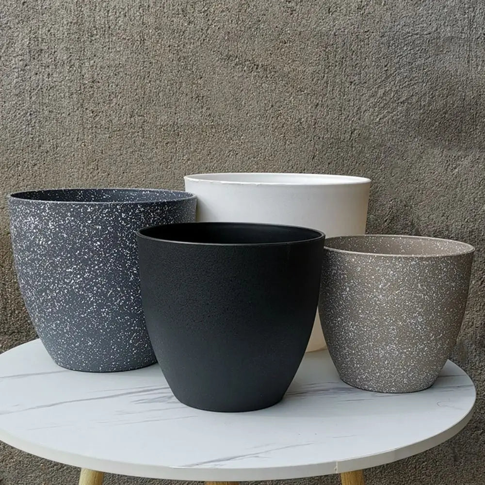 Frosted Imitation Stone Bonsai Flowerpot