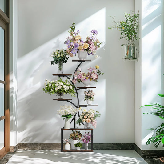 Tree-Shaped Industrial Plant Stand